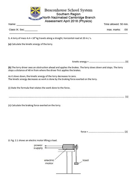 Assessment April 18 Pdf Pressure Potential Energy