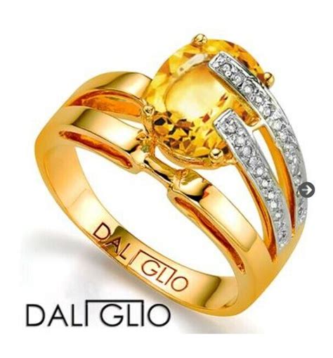 Daliglio Citrine Diamonds K Gold Over St Silver Ring Size Ebay