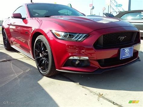 2017 Ruby Red Ford Mustang Gt Premium Coupe 114109564 Photo 2