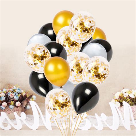 Pcs Partydekorationen Konfetti Luftballons Emulsion Pailletten Ebay