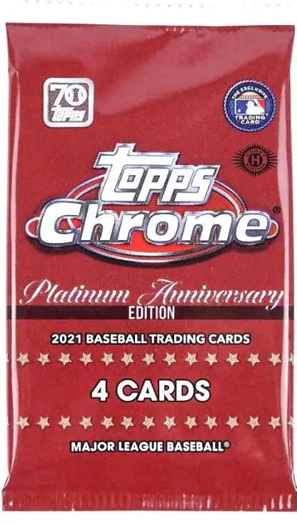 MLB Topps 2021 Chrome Platinum Anniversary Baseball Trading Card HOBBY