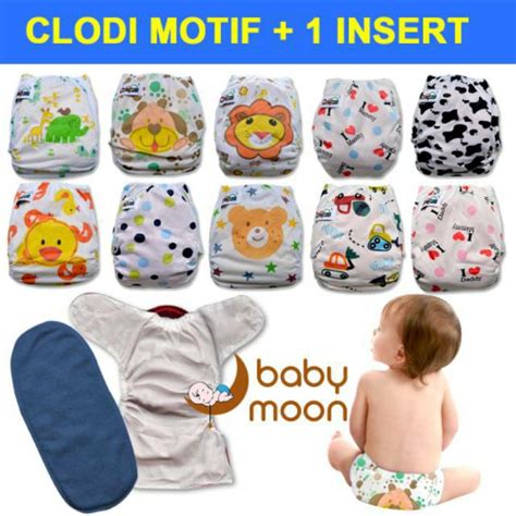 Clodi Motif 1pcs Clodi Bayi Popok Bayi Popok Cuci Ulang Popok Bayi Kain