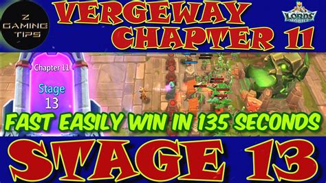 Vergeway Chapter 11 Stage 13 100 Fast Easily Win In 135 Seconds