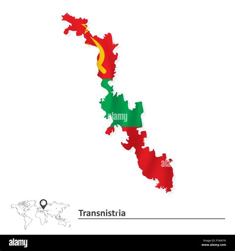 Transnistria Flag Map