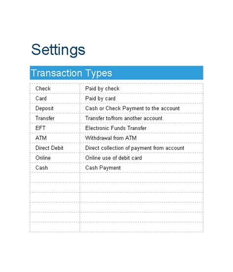 Manage Your Finances With Our Checkbook Register Track Accounts And