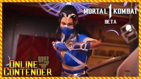 Kitana Fans The Flames Mortal Kombat 1 Beta Online Contender YouTube