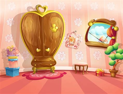 Fairytale Cartoon Room Background Stock Vectors Royalty Free Fairytale