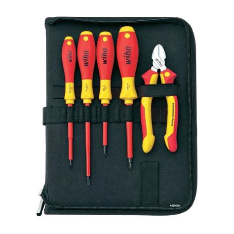 Tool Set 6 37114 WIHA Screwdriver 5pcs 1pc Side Cutters In 131761