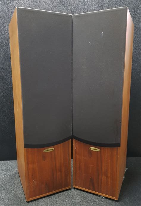 Lot Pair Of Mordaunt Short Floor Speakers