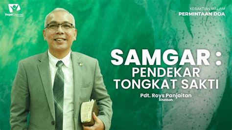 Jawaban Tuhan Atas Keraguan Kita Pdt Roys Panjaitan Khotbah