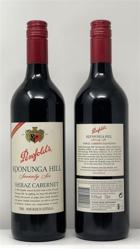 PENFOLDS KOONUNGA HILL SHIRAZ CABERNET Shiraz Cabertnet Sauvignon