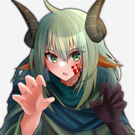 Anime Girl With Bull Horns