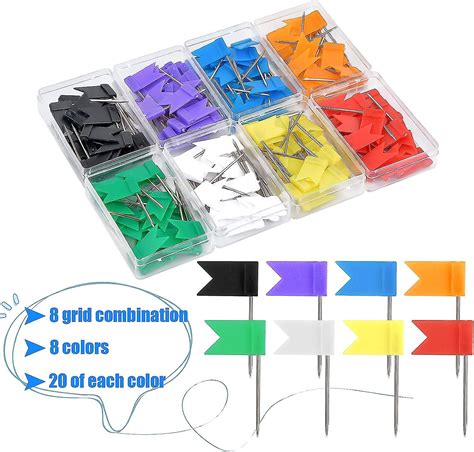 Pcs Flag Push Pins Map Pins Coloured In Boxes Flag Map Thumb