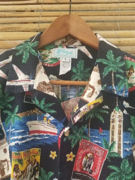 Vintage Black Hawaiian Shirt Gem