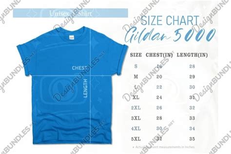 Gildan 5000 Size Chart Gildan Mockup Unisex Tee 1424984