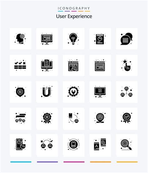 Premium Vector Creative User Experience 25 Glyph Solid Black Icon