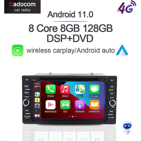 Carplay dsp lte ips android 11 0 8 núcleo 8g 128g leitor de dvd do