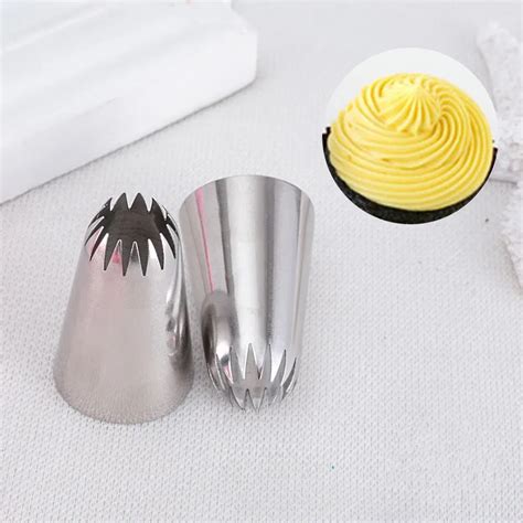 Uroomee B Stainless Steel Nozzle Cake Decorating Tips Writing Tube