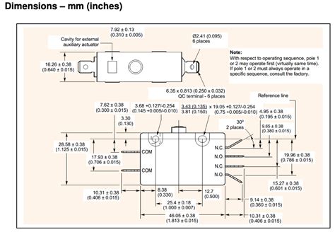 Cherry E20 00a Plunger 2no Snap Action 25a Micro Switch E20001a 0e2001a