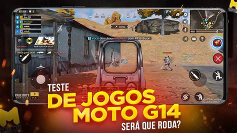 MOTO G14 Teste de JOGOS COD Mobile será que roda liso YouTube