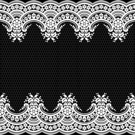 Seamless White Floral Lace Pattern Vector Art At Vecteezy