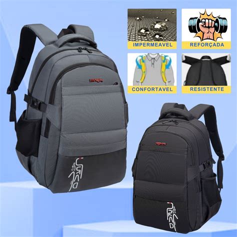 Mochila Escolar Resistente Masculina - Mochila Reforçada Escolar Masculina Impermeável Resistente Para ...