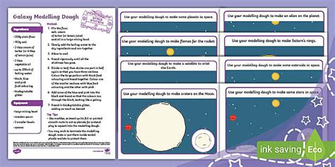 Galaxy Modelling Dough Recipe And Mat Pack Teacher Made