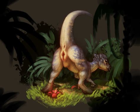 Rule 34 2019 Anus Ass Dinosaur Female Feral Forest Genitals Looking At Viewer Looking Back