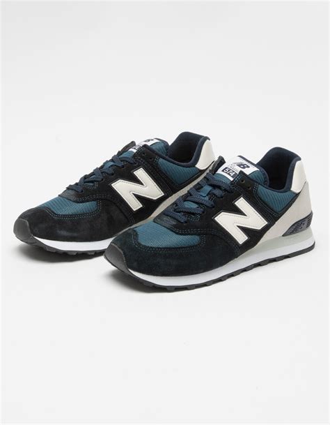 New Balance 574 Mens Shoes Black Combo Tillys