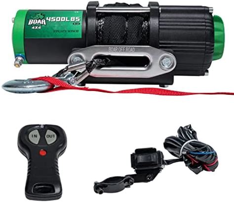 OFF ROAD BOAR 4500 Lb Load Capacity Electric Winch Kit 12V Synthetic