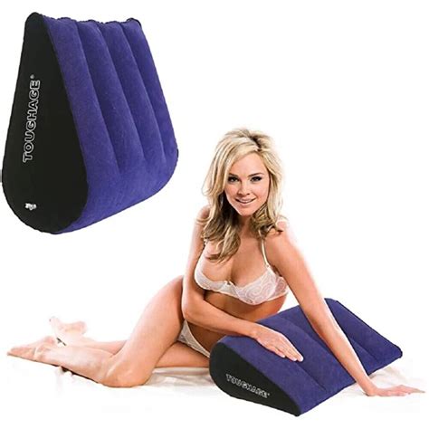 Inflatable Hugging Sex Pillow Bonbon Mount Insert Dildo Vibrator Fasten