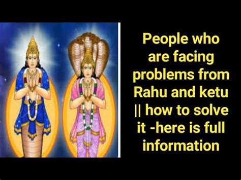 People Who Are Facing Problems From Rahu And Ketu How To Solve It