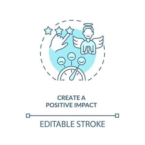 Create Positive Impact Blue Concept Icon 2581114 Vector Art At Vecteezy