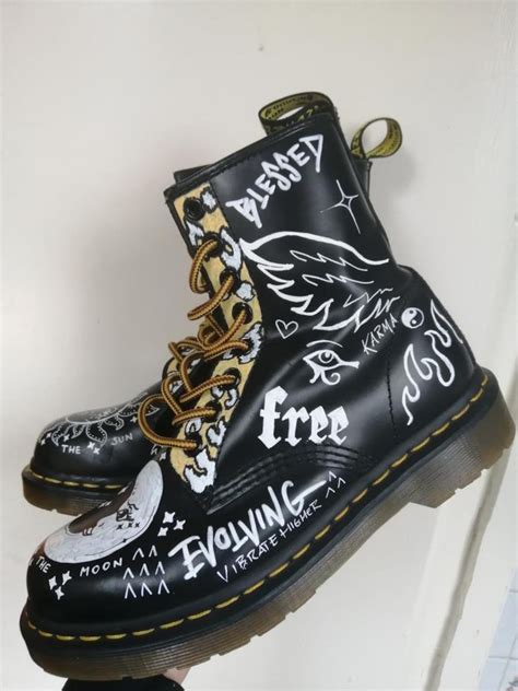 Custom Painted Doc Martens Dr Martens Personalised One of A Kind - Etsy