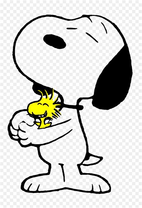 Snoopy Hugging His Friend By Bradsnoopy On Hug Hd Png Download Vhv