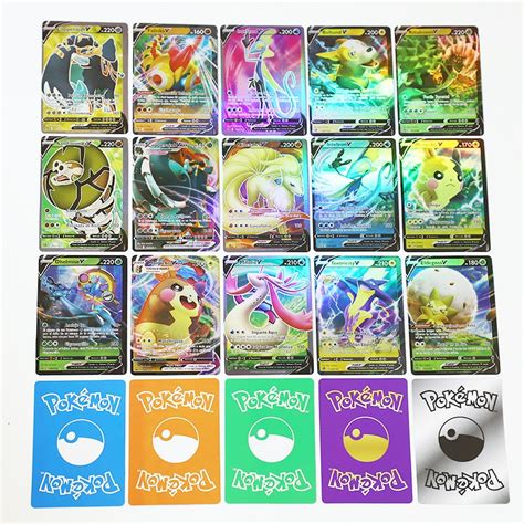 Pcs Pok Mon Shining Cards Anime Character Carte Trading