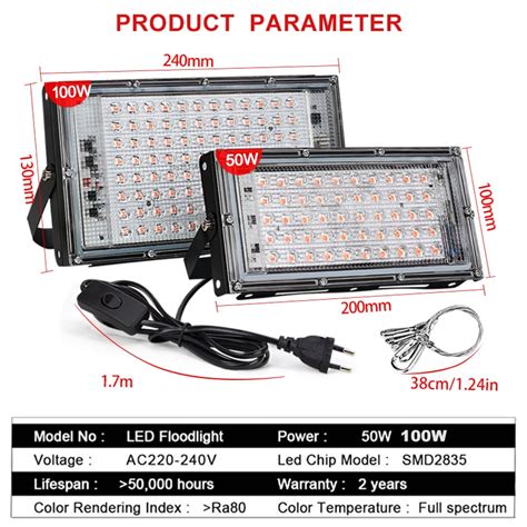 Led Grow Light Volledige Spectrum Licht V W Grandado