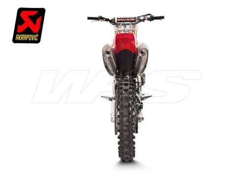 S H4MR16 CIQTA SCARICO COMPLETO AKRAPOVIC INOX TITANIO HONDA CRF 450 R