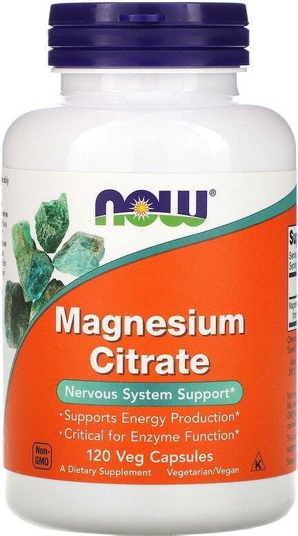 Now Foods Now Foods Magnesium Citrate Veg Capsules