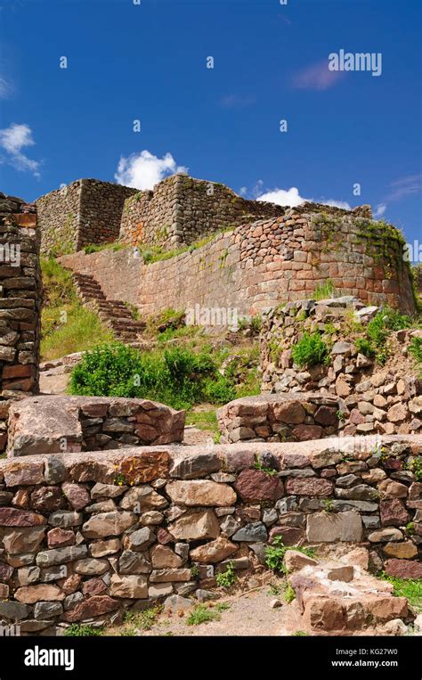 Pisaq Pisac Per Ruinas Incas En El Valle Sagrado De Los Incas En