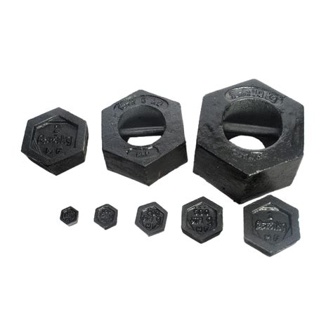 Taj M3 Class Hexagonal Shape Standard Cast Iron Weights 20kg To 50g