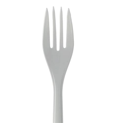 Reusable Durable Fork PP Mineral White 18 5cm 50 Units