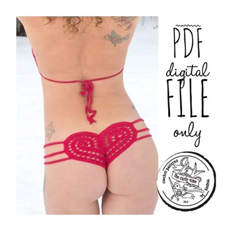 Stardust Pdf Crochet String Bikini Pattern Digital File Only Etsy