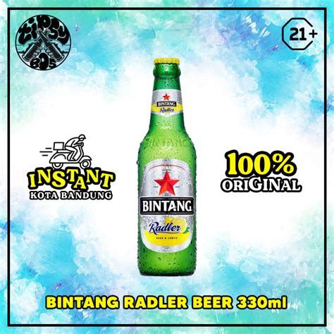 Jual Bintang Beer Radler Lemon Bottle Bir Botol 330ml Tipsybos