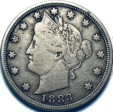 1883 P Liberty V No Cents Nickel Seller Fine At Amazons Collectible