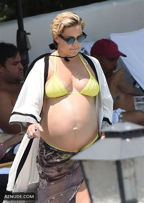 Kate Hudson Sexy In A Neon Yellow Two Piece Bikini With Danny Fujikawa At Ojai Valley Inn And Spa