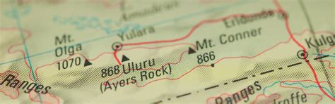 Ayers Rock Map Travel Guide Uluru Australia