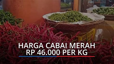 Daftar Harga Kebutuhan Pokok Di Padang Kamis Cabai Merah