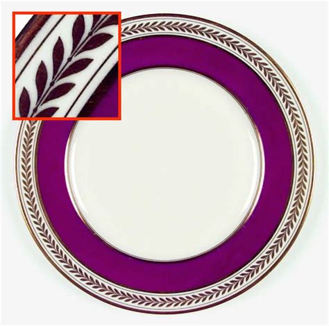 Malmaison Maroon Dinner Plate By Lenox Replacements Ltd