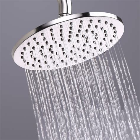 Luxury Solid Brass 8 10 Round Swivel Rain Shower Head Finished In